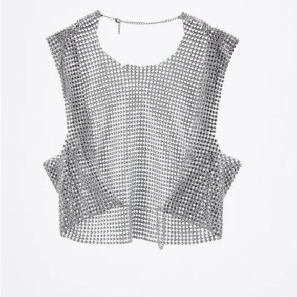 Zara Rhinestone Chic Top - Picture 2 of 7